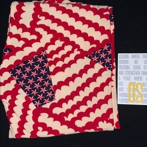 LulaRoe OS American Flag Leggings